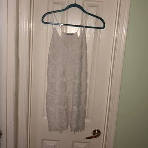 Zara white lace dress